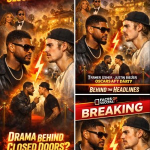 Usher and Justin Bieber had a tense moment at an exclusive after-party hosted by power