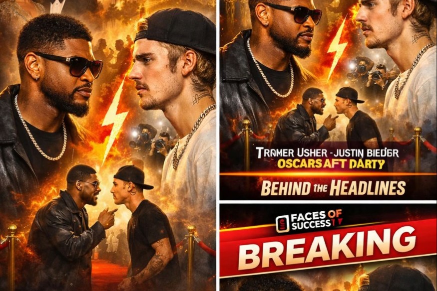 Usher and Justin Bieber had a tense moment at an exclusive after-party hosted by power